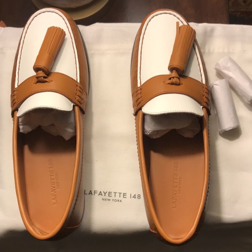 NWT Lafayette 148 ladies loafers.